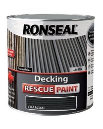 Ronseal RSLDRPCH5L 5 Litre Decking Rescue Paint - Charcoal