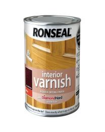 Ronseal RSLINGDM250 250ml Quick Dry Gloss Interior Varnish - Deep Mahogany