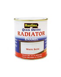 Rustins Quick Dry Radiator Enamel Satin White 250ml