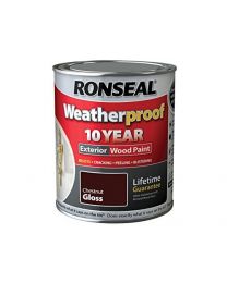 Ronseal RSLWPCNG750 750 ml Exterior Wood Paint - Chestnut Gloss