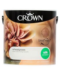 Crown Breatheasy Emulsion Paint - Silk - Wheatgrass - 2.5L