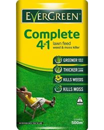 EVERGREEN COMPLETE 4 IN 1 LAWN FEED WEED & MOSS KILLER 17.5KG 500M2