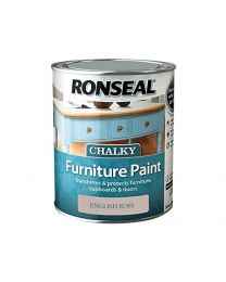 Ronseal RSLCFPER750 750 ml Chalky Furniture Paint - English Rose