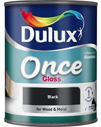 Dulux 750ml Once Gloss Black