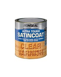 RONSEAL 09055 Ultra Tough Internal Clear Satincoat Varnish 1 Liter - Supplied By IDEABRIGHT LTD