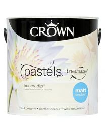 Crown Breatheasy Emulsion Paint - Matt - Honey Dip - 2.5L