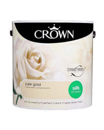 Crown Breatheasy Emulsion Paint - Silk - Pale Gold - 2.5L