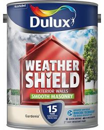 Dulux Weather Shield Smooth Masonry Paint, 5 L - Gardenia