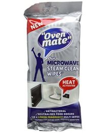 Oven Mate Microwave Steam Clean Wipes (Pack of 4)