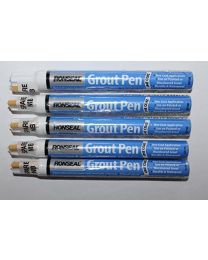 5 x Ronseal RSLEF500 7ml One Coat Grout Pen - Brilliant White