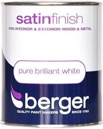 Berger Satin Paint 750ml White