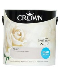 Crown Breatheasy Emulsion Paint - Matt - Hare - 2.5L