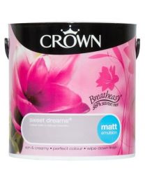 Crown Breatheasy Emulsion Paint - Matt - Sweet Dreams - 2.5L