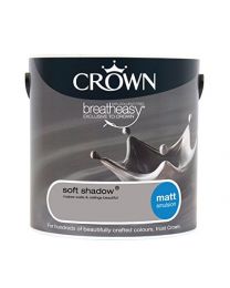 Crown Breatheasy Paint - Soft Shadow (Grey) - Matt Emulsion - 2.5L
