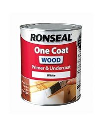 Ronseal RSLOCWPU25L One Coat Wood Primer and Undercoat, Clear, 2.5 Litre