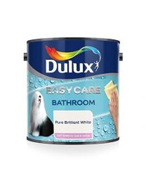 Dulux Easycare Bathroom Soft Sheen Paint, Pure Brilliant White 1L
