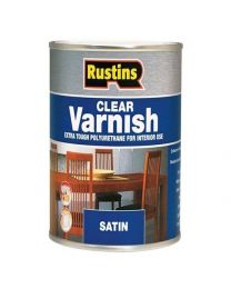 Rustins POSC500 500ml Poly Satin Varnish - Clear