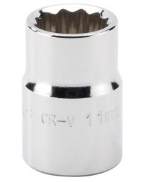 Draper Expert 11mm 3/8 Inch Square Drive Hi-Torq® 12 Point Socket