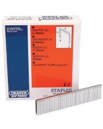 Draper 25mm Staples (5000)