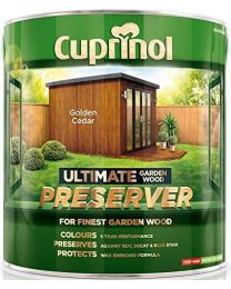 Cuprinol CUPGWPREGC1L 1L Ultimate Garden Wood Preserver - Golden Cedar