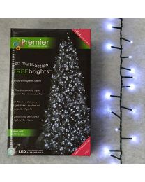 1,000 LED (25 meters of Lit Length) Premier TreeBrights Cluster Christmas-Tree Lights in Cool White