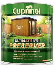 Cuprinol CUPGWPREGO1L 1L Ultimate Garden Wood Preserver - Golden Oak
