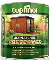 Cuprinol CUPGWPRERC1L 1L Ultimate Garden Wood Preserver - Red Cedar