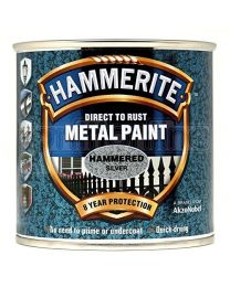 Hammerite HAM6720301 250ml Metal Paint - Hammered Silver
