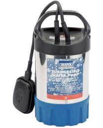 Draper 120L/Min Stainless Steel Body Submersible Water Pump with Float Switch (200W)
