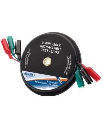 Draper Expert 20ft 3 Wire Retractable Test Leads