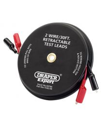 Draper Expert 30ft 2 Wire Retractable Test Leads
