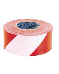 Draper 75mm x 500M Red and White Barrier Tape Roll