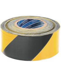 Draper 500M x 75mm Black and Yellow Barrier Tape Roll