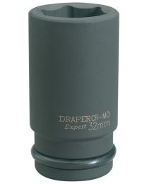 Draper Expert 32mm 3/4 Inch Square Drive Hi-Torq® 6 Point Deep Impact Socket