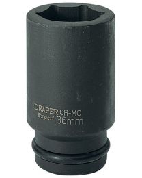 Draper Expert 36mm 3/4 Inch Square Drive Hi-Torq® 6 Point Deep Impact Socket