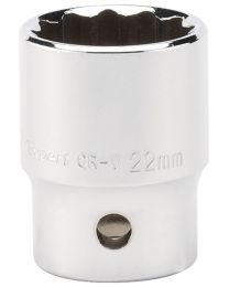 Draper Expert 22mm 1/2 Inch Square Drive Hi-Torq® 12 Point Socket