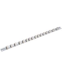 Draper 3/8 Inch Sq. Dr. Retaining Bar with 16 socket Clips (400mm)