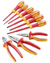 Draper Ergo Plus® VDE Approved Fully Insulated Plier and Screwdriver Set (9 Piece)