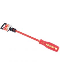 Draper 8mm x 200mm Fully Insulated Plain Slot Screwdriver. (Display Packed)