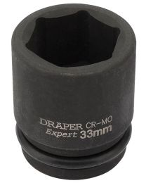 Draper Expert 33mm 3/4 Inch Square Drive Hi-Torq® 6 Point Impact Socket