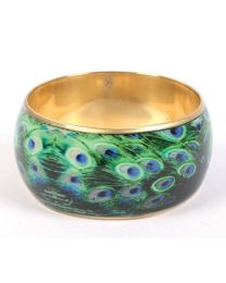 Bangle Small Peacock Feathers
