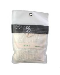 Bath/shower Mitt Jute Bag, Mint