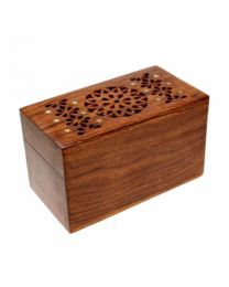 Box, Shesham Wood, Stars 13x7x7.5cm