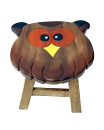 Child\'s Wooden Stool - Owl