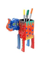 Colourful Pencil Pot, Elephant 17cm