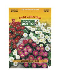 Daisy Double Flower Mix - Gold Seeds By Sementi Dotto