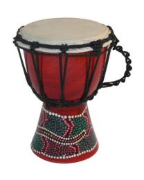 Djembe Painted/carved 20cm