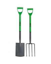 Draper Easy Find Carbon Steel Garden Fork and Spade Set