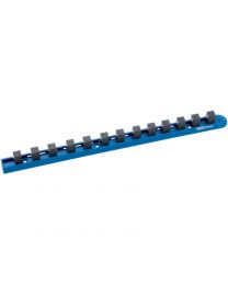 Draper Expert 1/2 Inch Sq. Dr. 380mm Socket Retaining Bar with 13 Clips for 1/2 Inch Sq. Dr. Sockets
