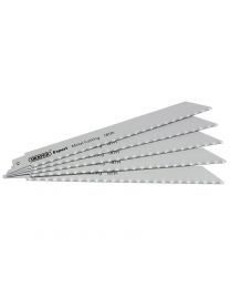 Draper Expert 150mm 18tpi HSS Reciprocating Saw Blades for Metal Cutting - Pack of 5 Blades